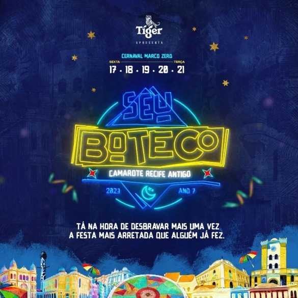 CAMAROTE SEU BOTECO no RECIFE ANTIGO 2023; Carnaval; RecifeIngressos